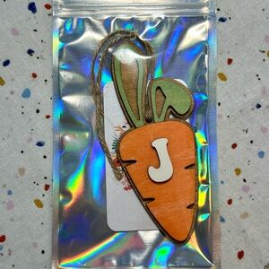 Orange Carrot Easter Basket Tag